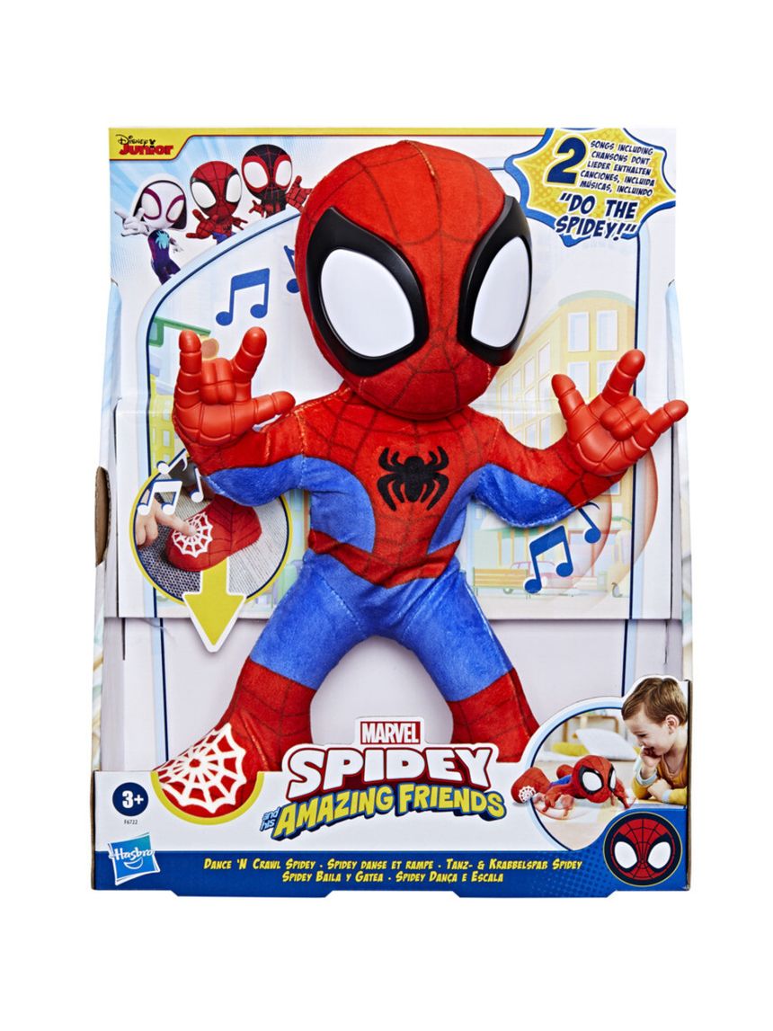 Spidey balla e gattona - peluche interattivo - 3+ - hasbro marvel spidey