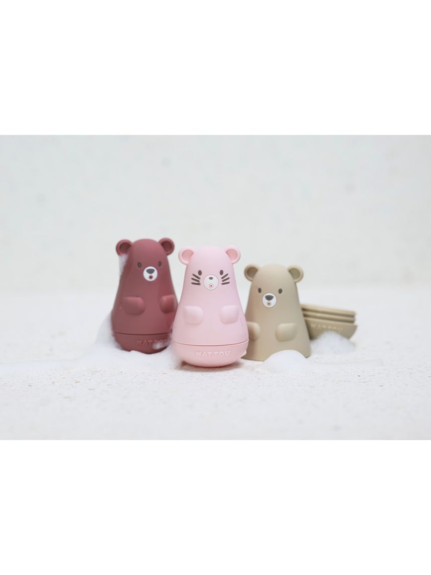 Set 3 giochi bagnetto in silicone assortiti - 0m+ - nattou