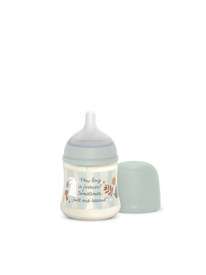 Biberon wonderland 150 ml flusso lento azzurro - suavinex