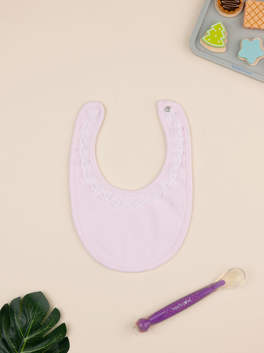 Bavaglino bimba rosa