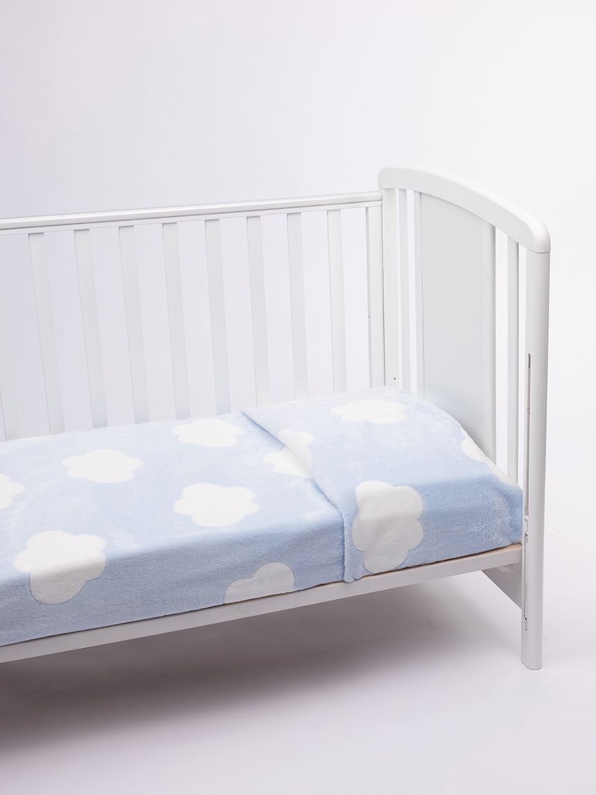 Copertina pile azzurra