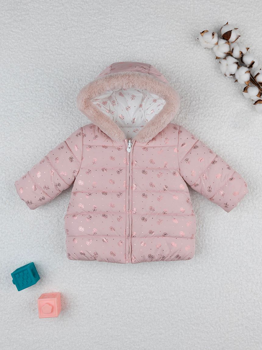 Piumino bimba rosa
