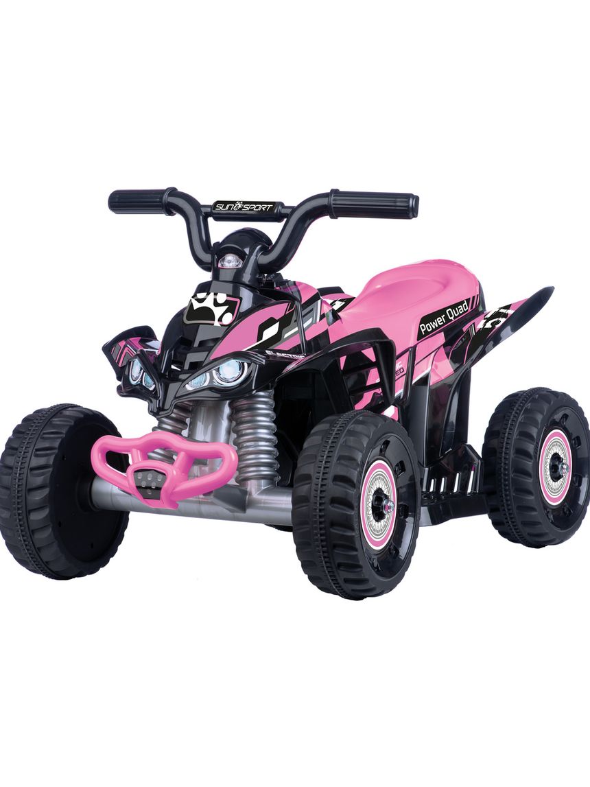 Quad cavalcabile elettrico - rosa - 3+ - sun & sport