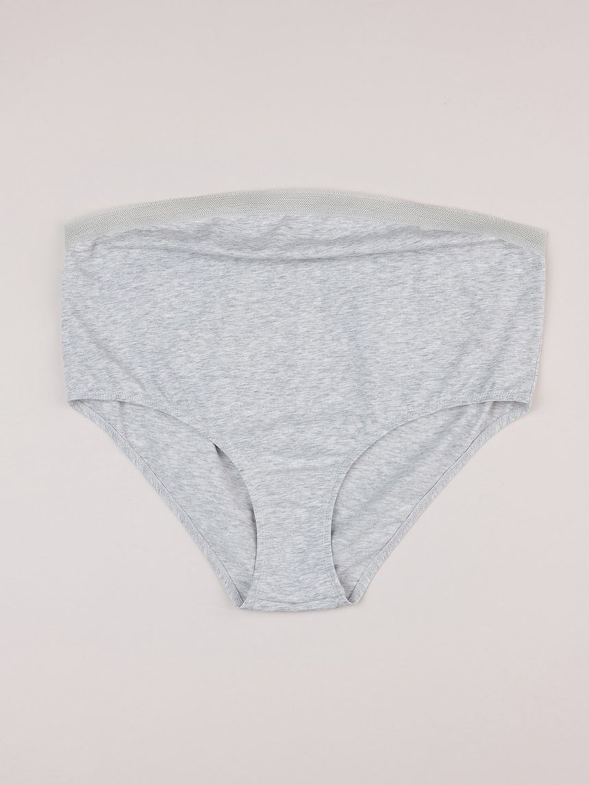 Pack 2 slip alto grigio premaman