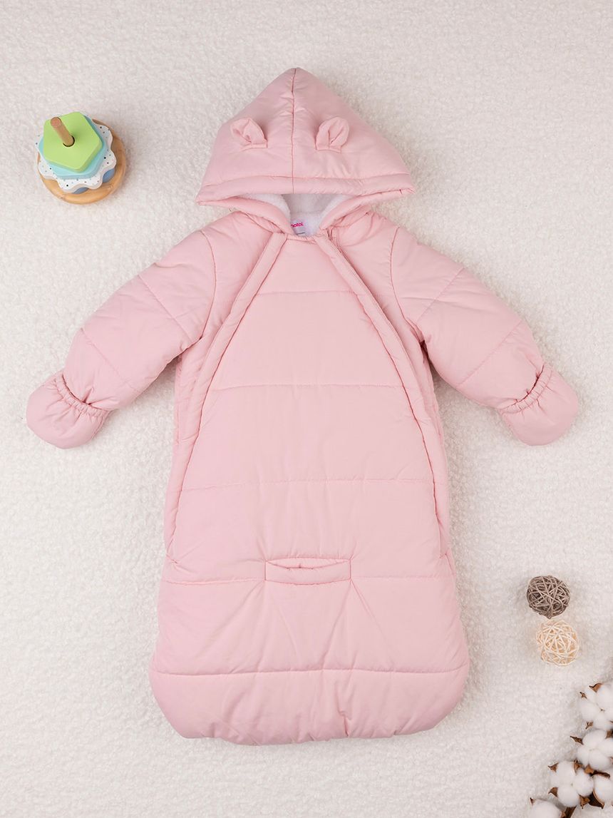 Sacco neve bimba rosa