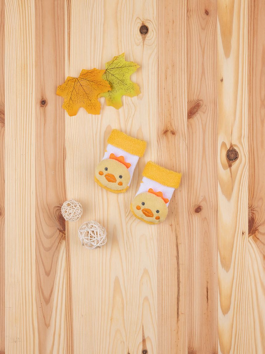 Calze unisex con sonaglio pulcino