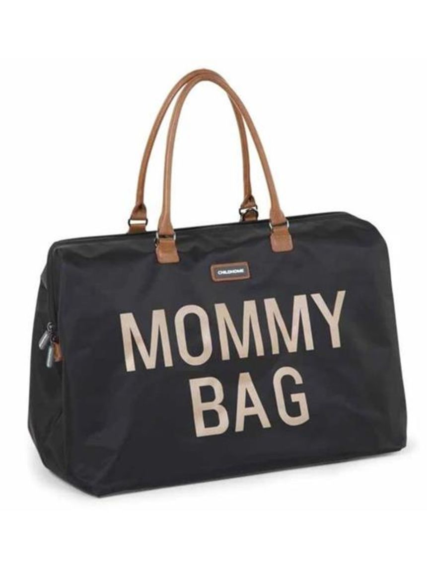 Borsa cambio mommy bag nero oxford nylon - childhome