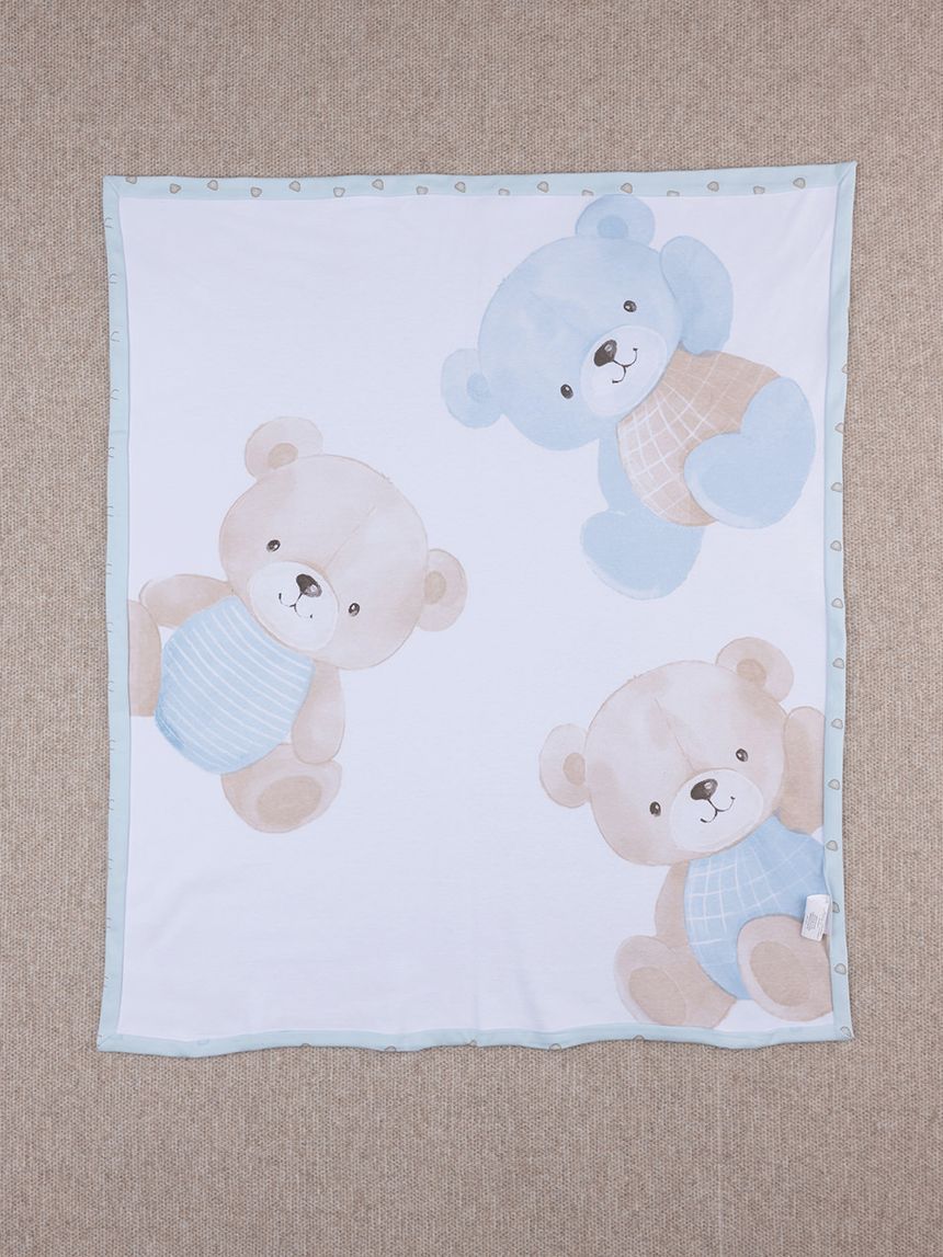 Coperta culla neonato orsetti