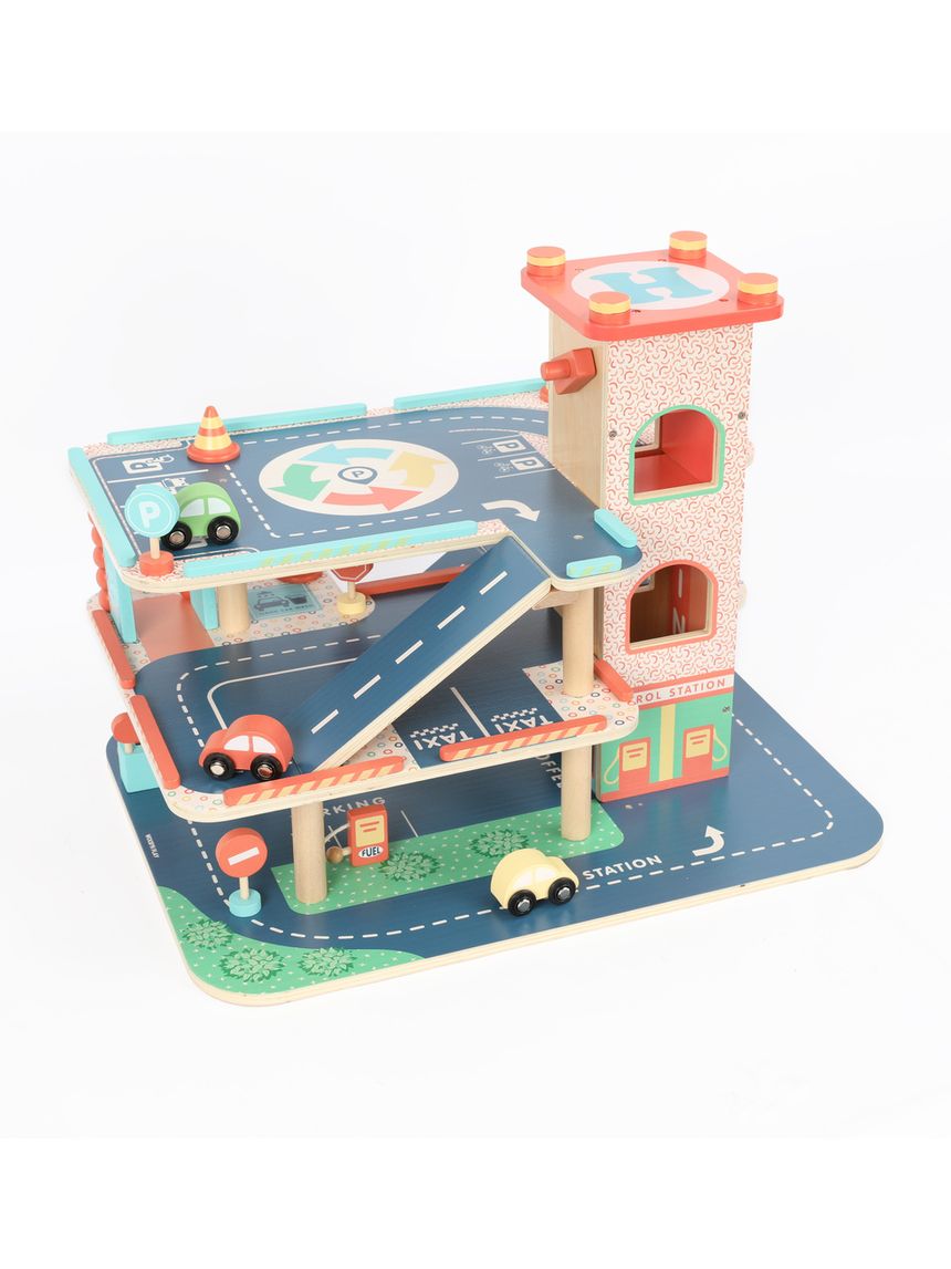 Garage a tre piani in legno - 18m+ - wood "n" play