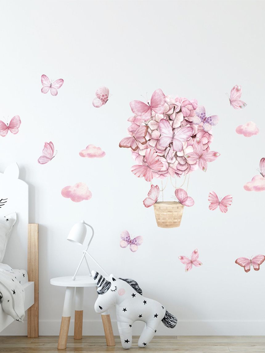 Adesivo decorativo da parete - farfalle rosa - autoadesivo - sipo
