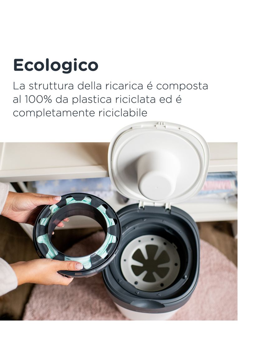 Ricariche per pannolini, compatibili con Dekor Classic Pannolino Secchio per pannolini, con potente eliminazione degli odori, può contenere fino a 1980 pannolini (confezione da 4