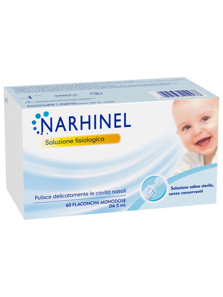 Soluzione fisiologica per aspiratore nasale 60 flaconcini da 5ml - narhinel