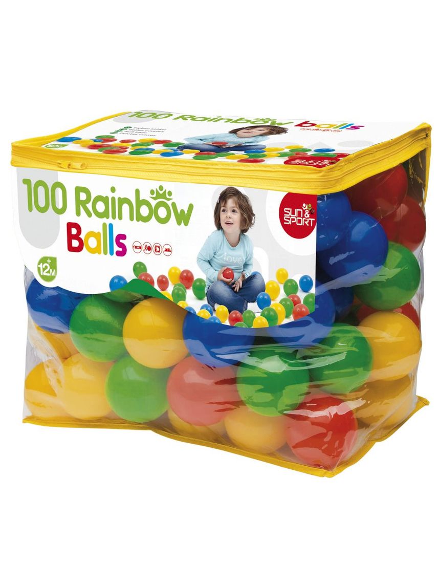 Sacca con 100 palline - 12m+ - sun & sport