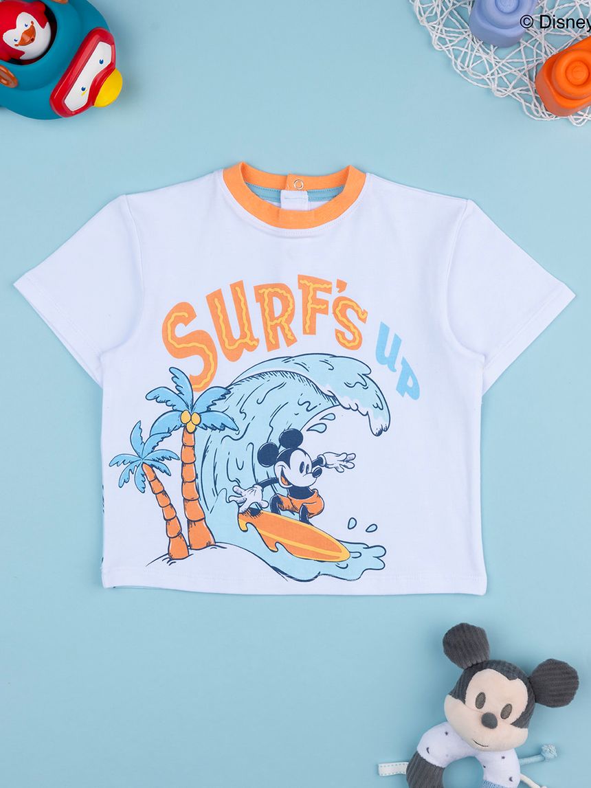 T-shirt bimbo mickey surf
