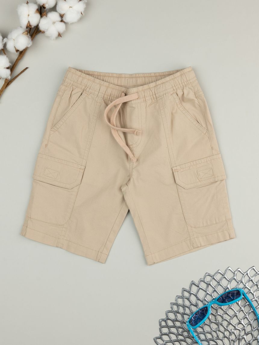 Short bimbo beige cargo