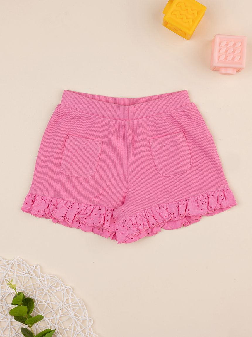 Shorts mare bimba rosa