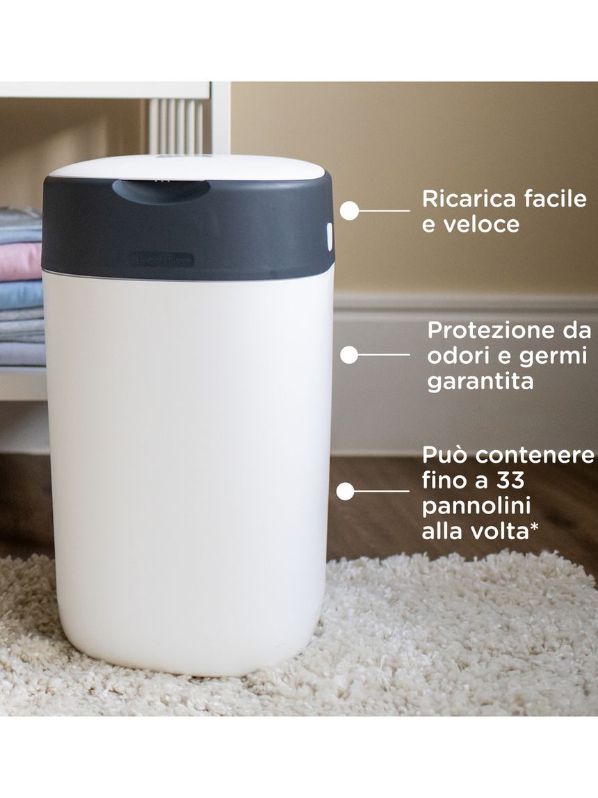 Tommee Tippee Ricariche Sacchetti Mangiapannolini - 12 Rotoli Da 4,5m, Compatibili Con Marchi Principali Ricariche Compatibili Angelcare