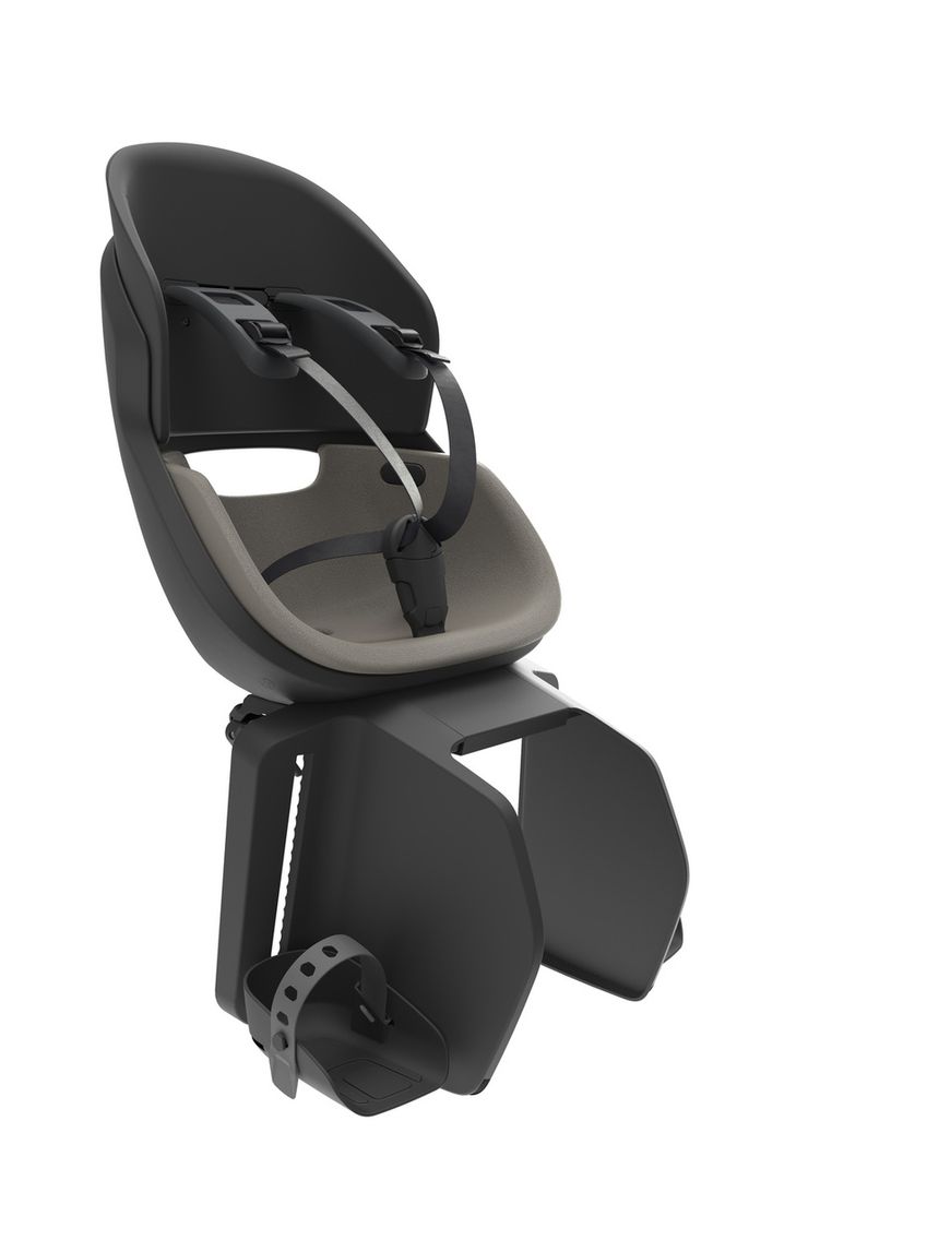 Prodigee icon rear frame - seggiolino bici con montaggio posteriore al portapacchi grigio quartz