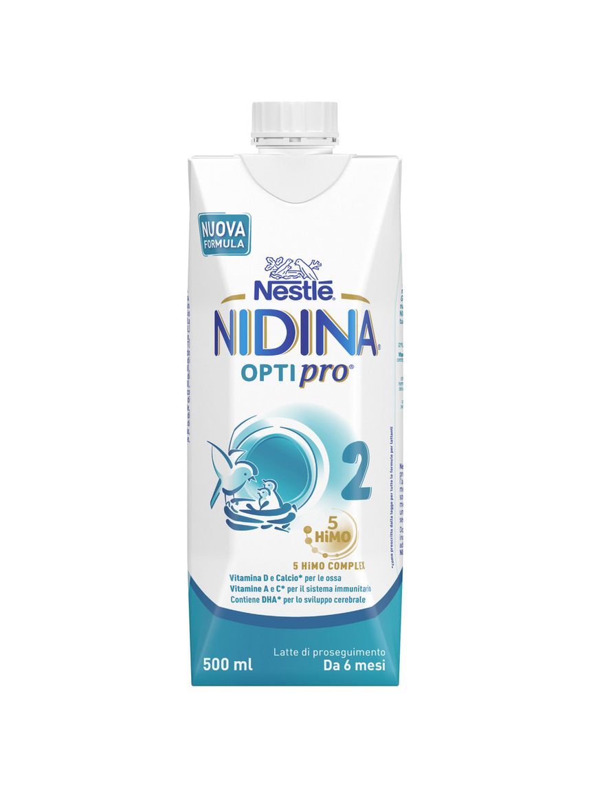 Nidina optipro 6-12 mesi latte di proseguimento liquido 500ml - nestlé