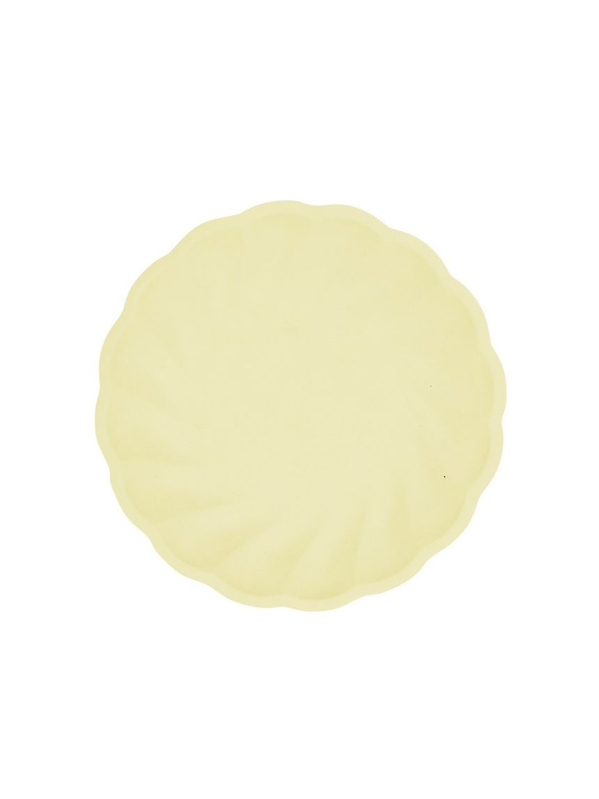 Piatto rotondo vert 19 cm - 6 pezzi -  giallo