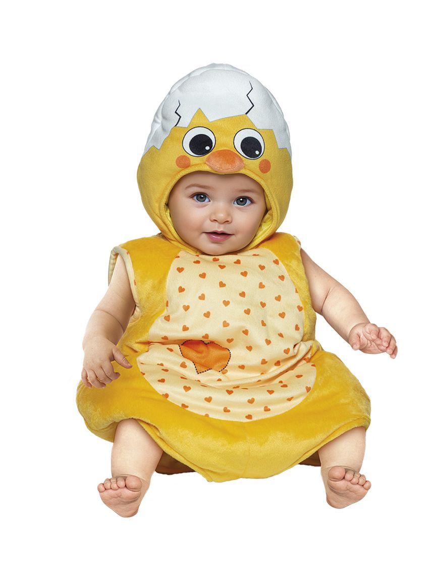 Costume pulcino baby - 6-12 mesi - carnaval queen