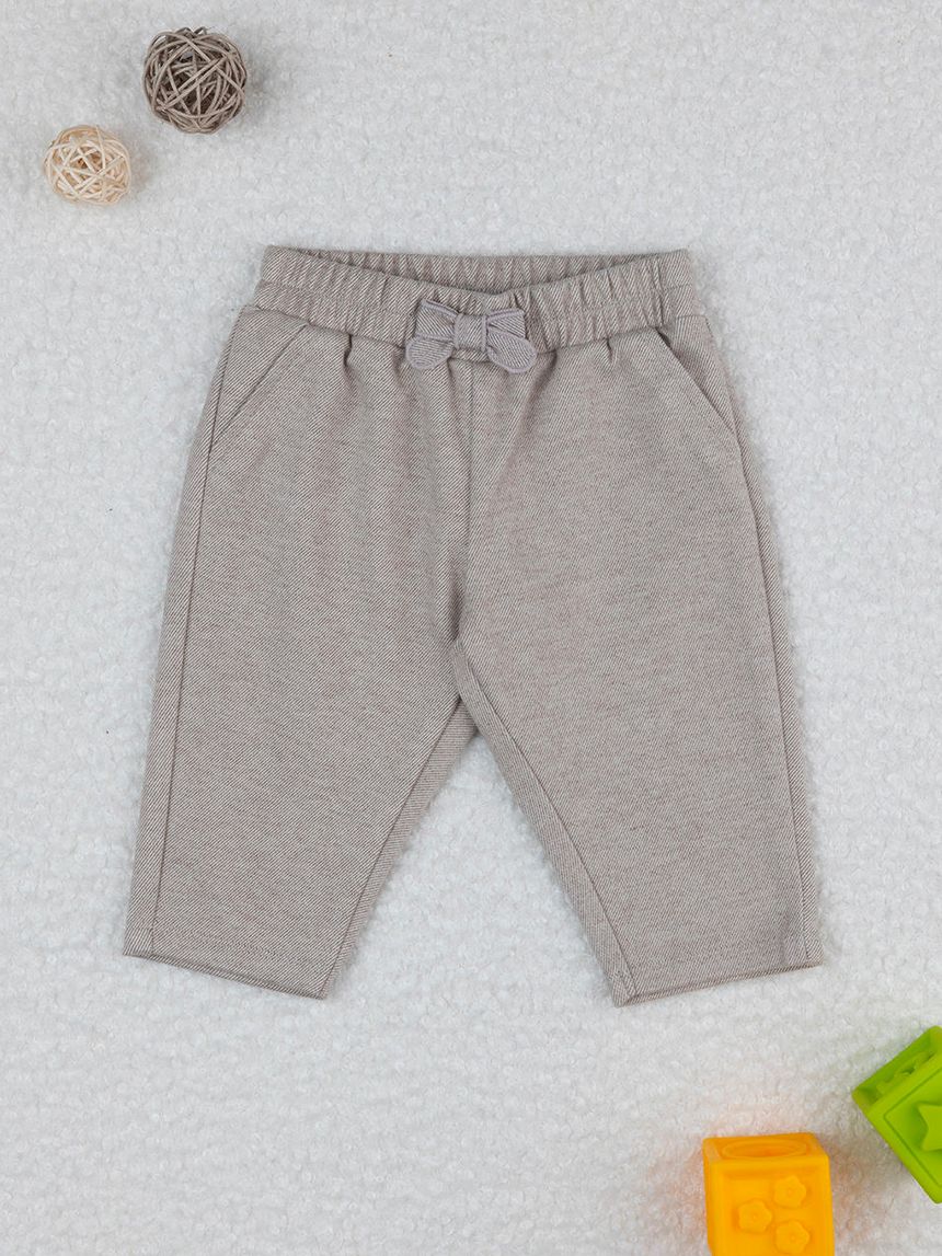 Pantaloni bimba grigio