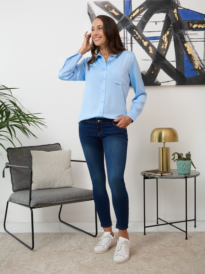 Camicia premaman allattamento in raso