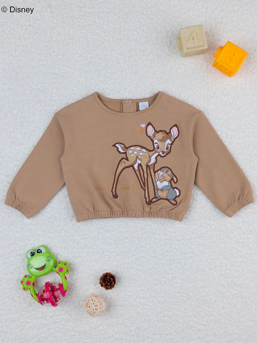 Maglia bimba marrone bambi