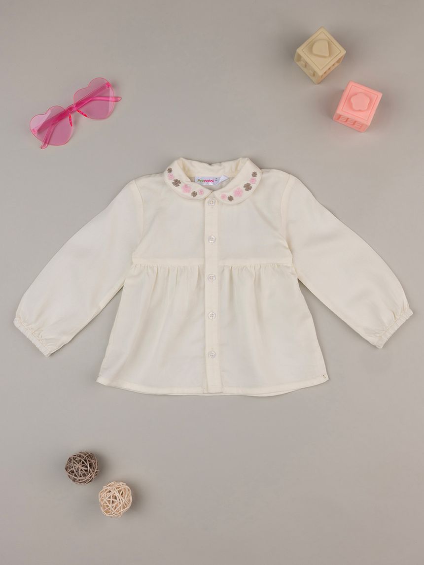 Camicia bimba bianca
