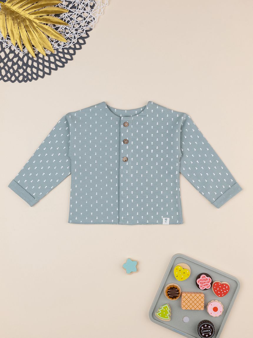 Cardigan bimba verde