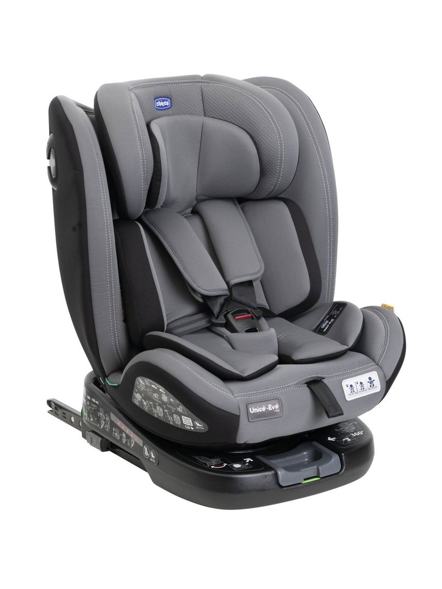 Seggiolino auto unico evo i-size (40-150 cm) grey black - chicco