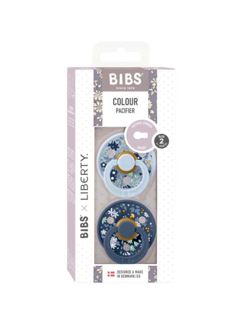 Bibs x liberty colour rotondo lattice baby blu - blu acciaio size 2 - bibs