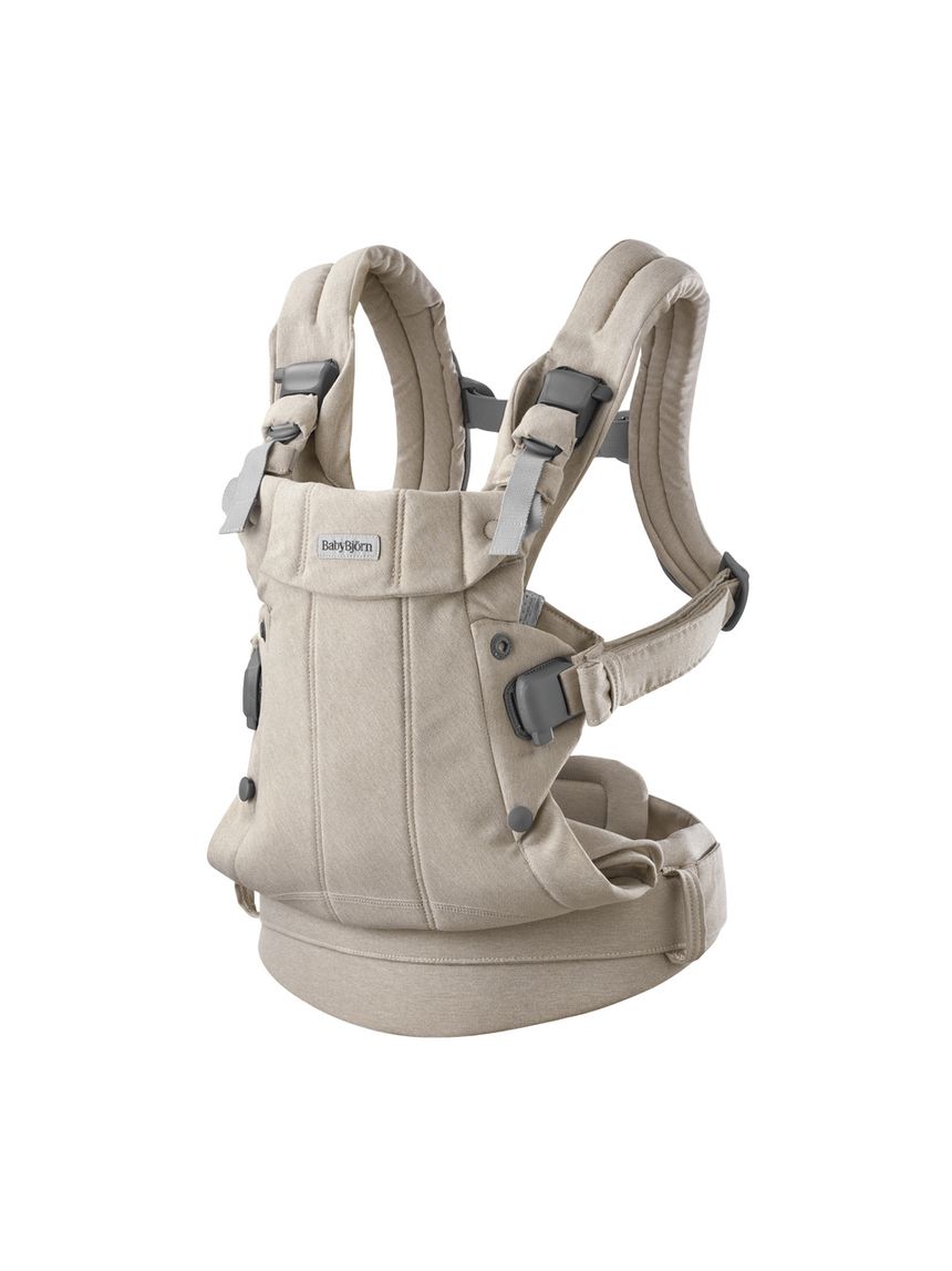 Marsupio baby carrier harmony woven light beige mélange - babybjörn