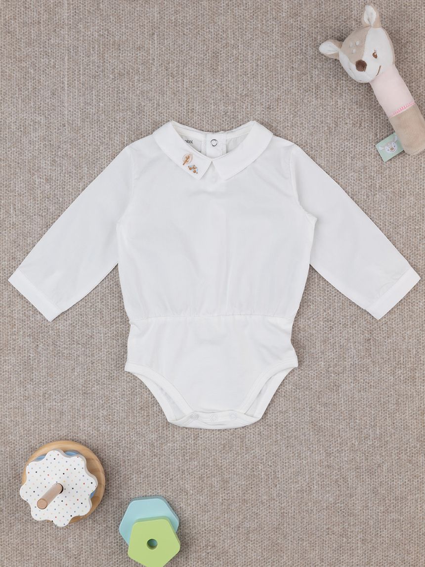Body camicia bianco bimbo