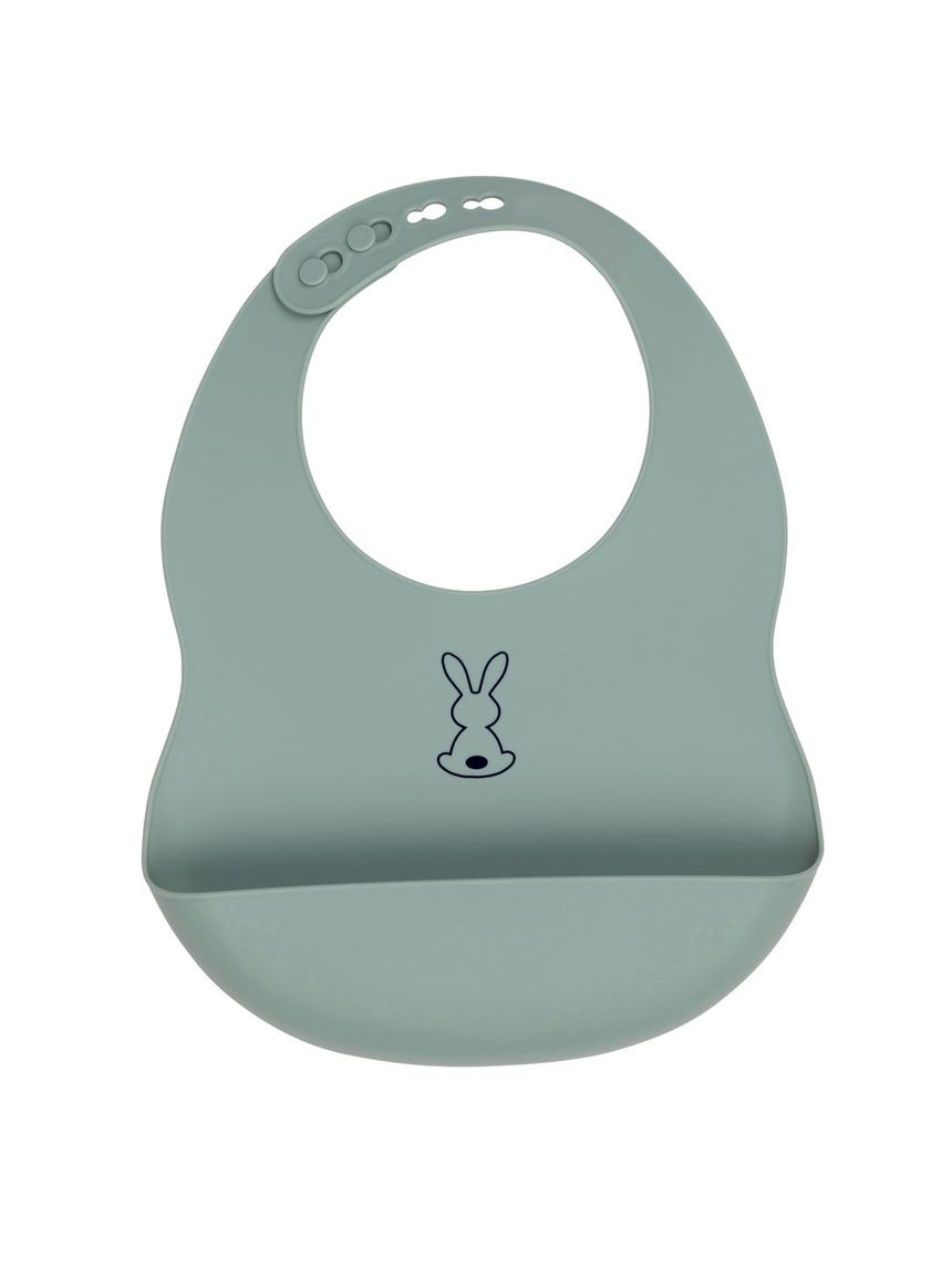 Bavaglino in silicone morbido verde