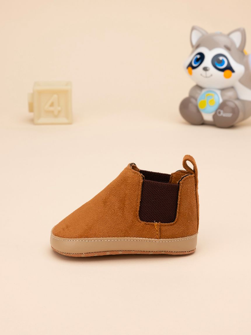 Scarpe scamosciate bimbo marroni