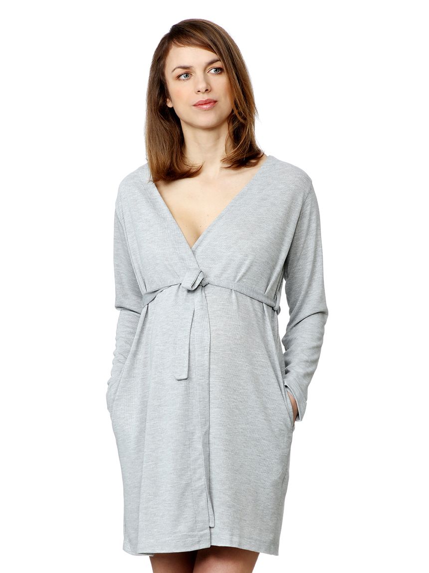 Vestaglia grigio chiaro mélange