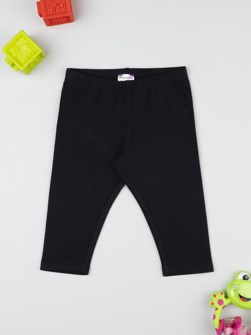 Legging garzato bimba nero