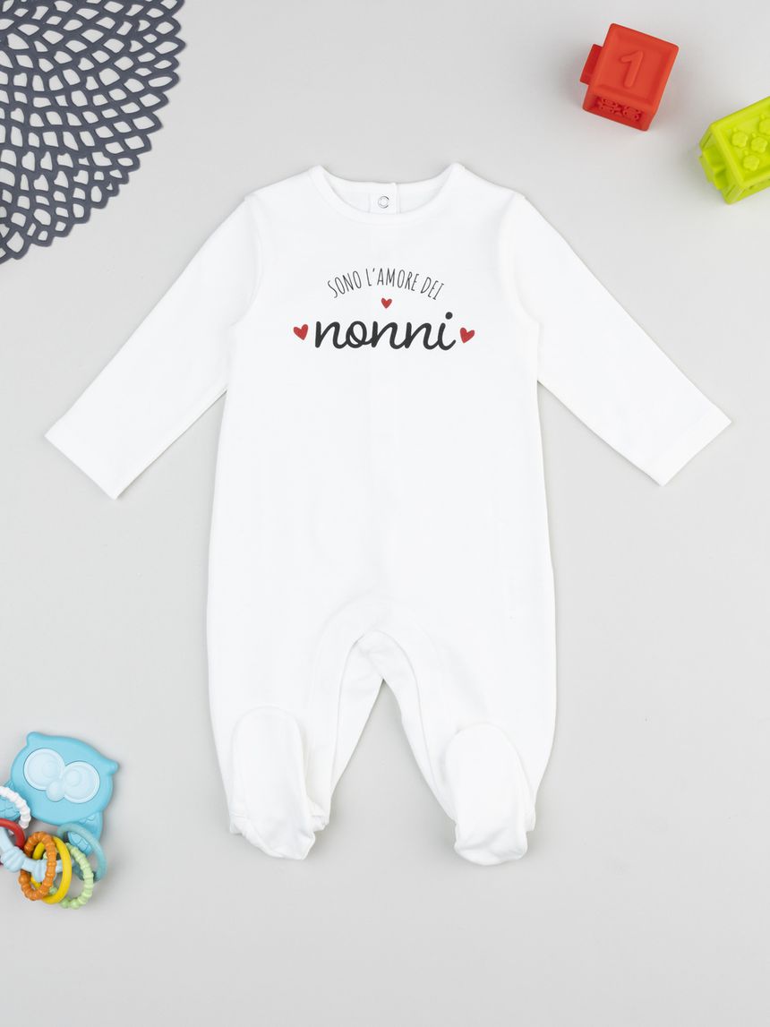 Tutina bimbo bianca "amore dei nonni"