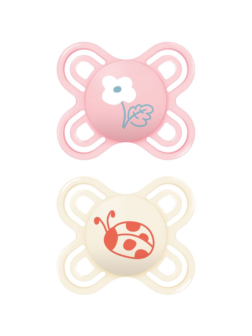 Succhietto perfect start confezione doppia 0-2 mesi - rosa - mam