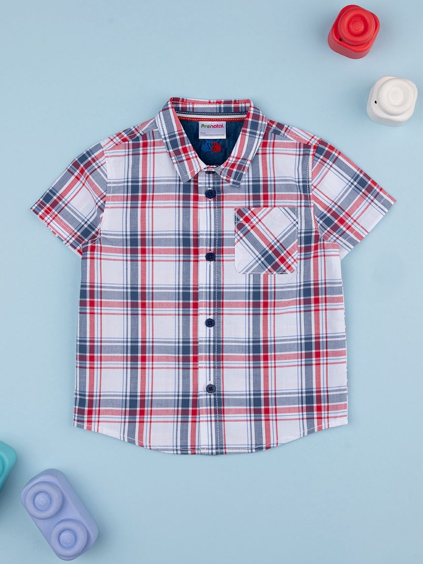 Camicia scozzese bimbo
