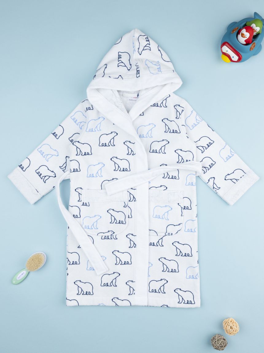 Accappatoio bimbo orsi polari