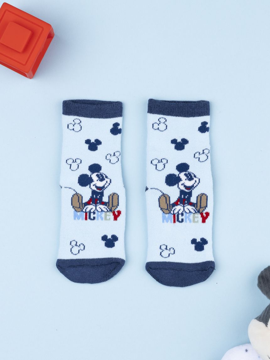 Antiscivolo bimbo blu/azzurro disney topolino