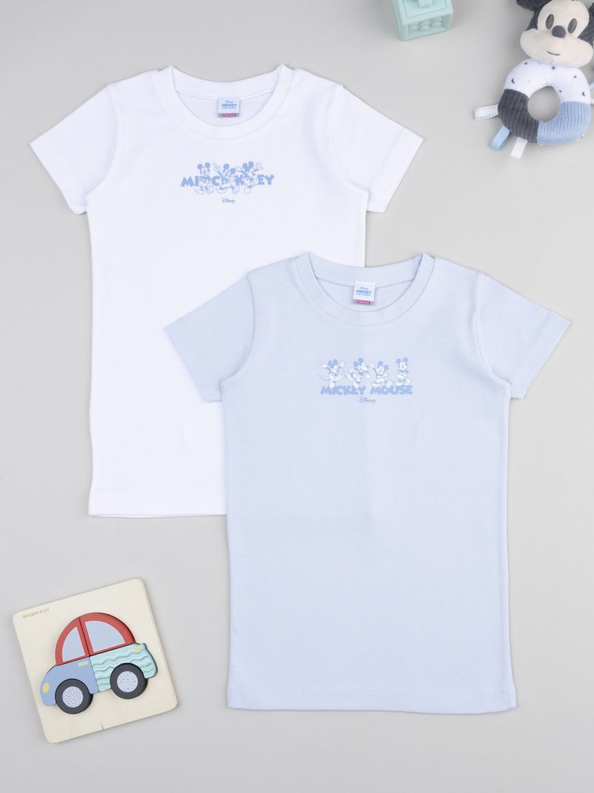 Pack 2 t-shirt bimbo mickey disney