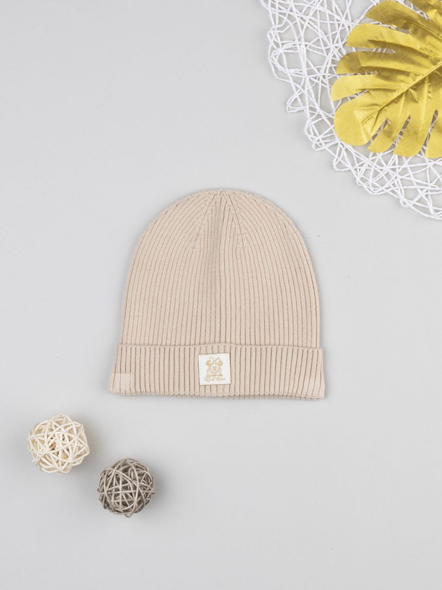 Berretto bimba beige minnie