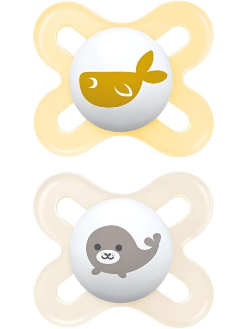 Ciuccio original start per neonato in set da 2 - 0-2 mesi - neutro - mam