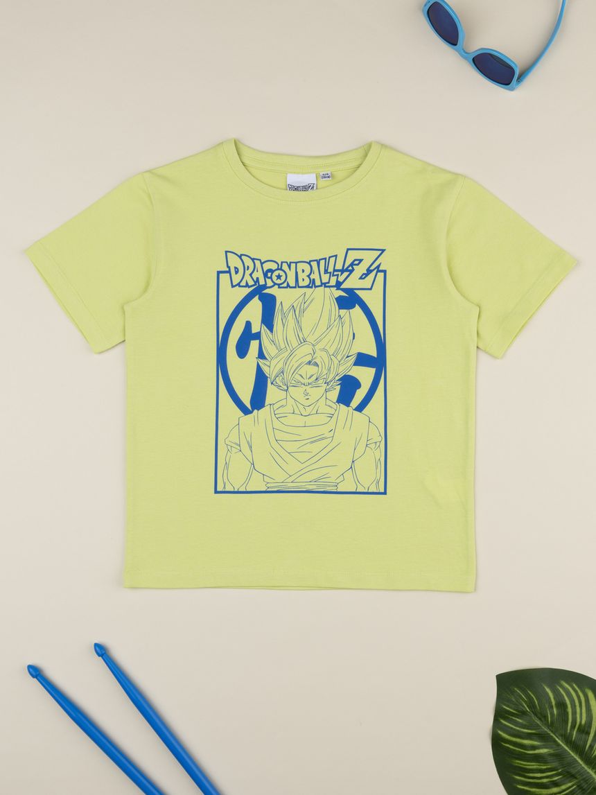 T-shirt maniche corte bambino dragon ball verde