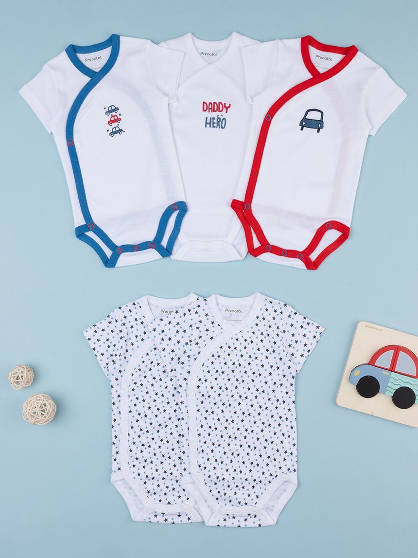 Pack 5 body chiusura incrociata