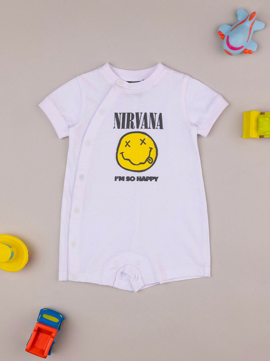 Tutina corta neonato "nirvana"