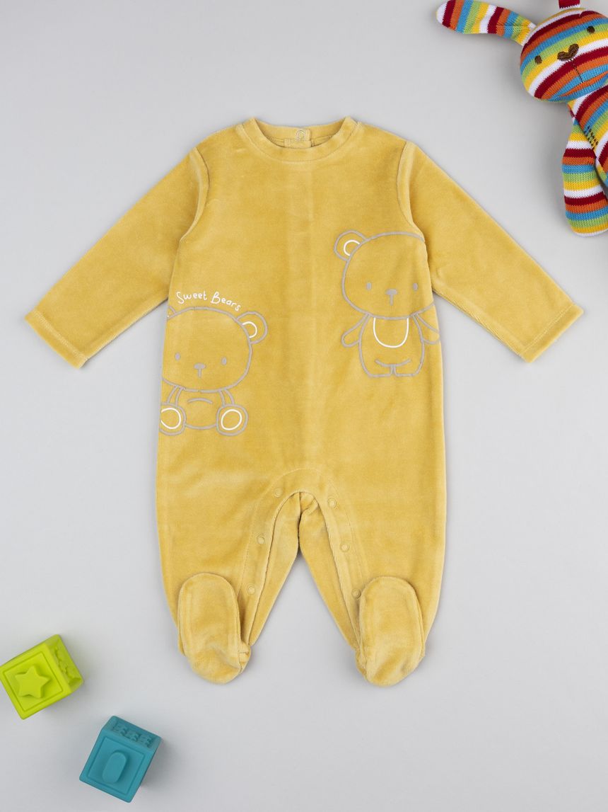 Tutina bimbo gialla orsetti